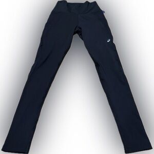 ASICS Knit Mesh Insert Yoga Leggings Black NWT Size Small